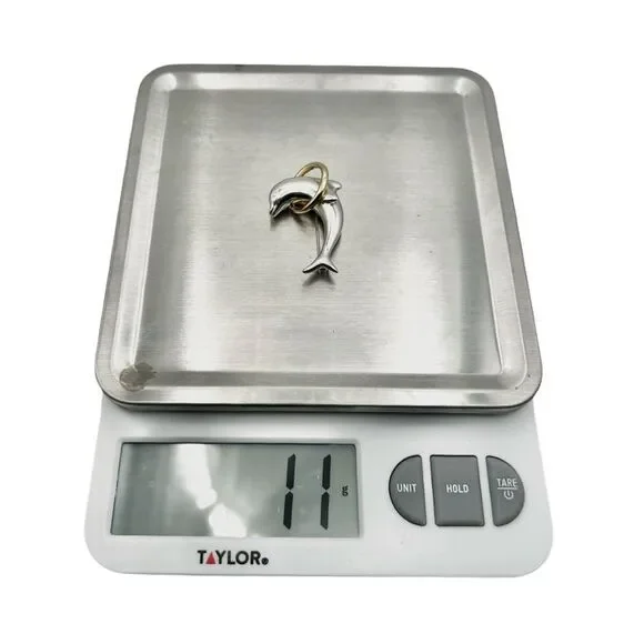 Tiffany & Co Vintage Sterling Silver & 18k Gold Dolphin Brooch - Picture 7 of 7